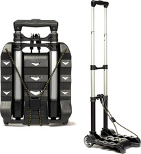 Folding Luggage Cart Black 