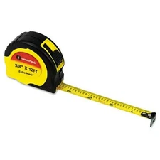 Great Neck Extramark Fractional Tape Measure - 12 Ft Length 0.6" Width -