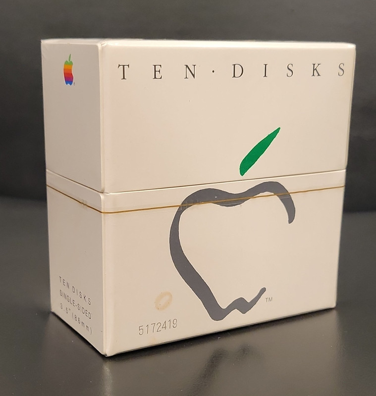 Apple 3.5" Single-Sided Floppy Disks 10-Pack Boxed Set M0500 FACTORY SEALED