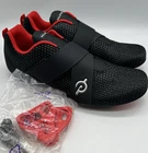 NEW Peloton Altos Cycling Shoes Black Red Cleat BS03-01UB-075 Womens 9, Mens 7.5