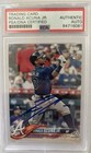 2018 Topps Ronald Acuna Jr. Series 2 #698 Signed Auto PSA/DNA