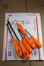 Vintage Matco Tools 6pc Orange Hard Handle Screwdriver Set Sdm Vintage Matco Tools 6pc Orange Hard Handle Screwdriver Set Sdm