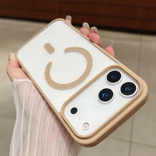 For iPhone 17 16 15 Pro Max 14 13 12 11 Shockproof Mag Safe Magnetic Clear Case