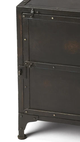 Butler Specialty Industrial Chic Owen Side Chest In Industrial - Picture 3 of 4