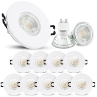 10X Led Einbaustrahler IP65 Neutralweiß GU10 3W Spot Deckenlampe Einbauleuchte