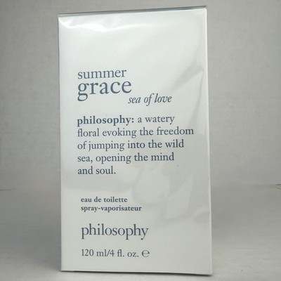 Philosophy Summer Grace Sea Of Love Eau De Toilette Spray 4oz Perfume NEW SEALED