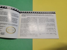 Totally Rad Nintendo NES Manual de instrucciones Folleto SOLO