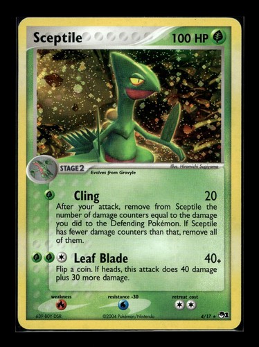 Sceptile 4/17 Rare POP Series 1 Pokemon Lightly Played