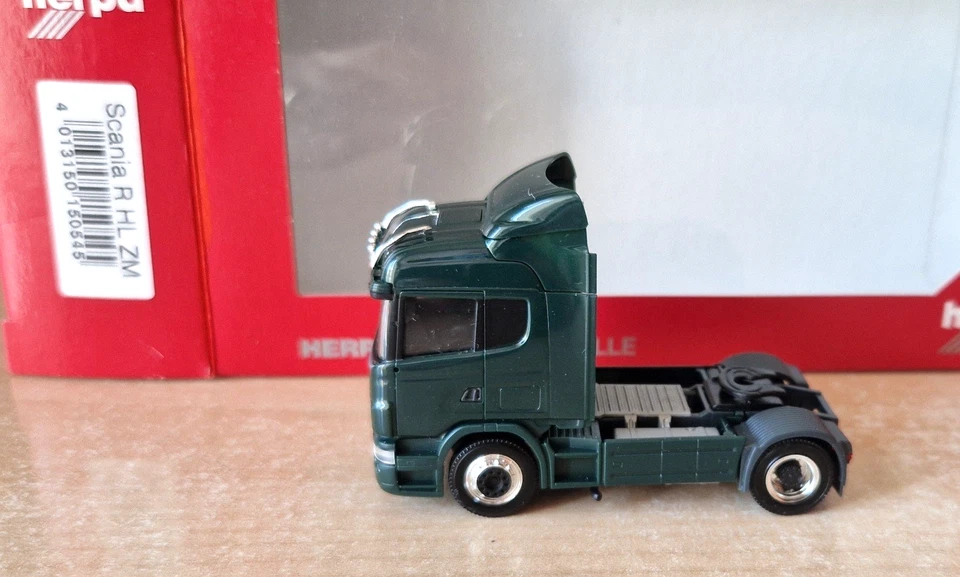 Herpa 150545 SCANIA R500 trattore stradale neutro verde 1:87 OVP - Immagine 3 di 4
