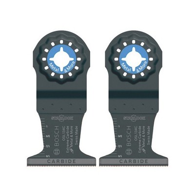 Bosch 2 Pack of OEM 1-3/4in Starlock Carbide Plunge Cut Blades - OSL134C-2PK