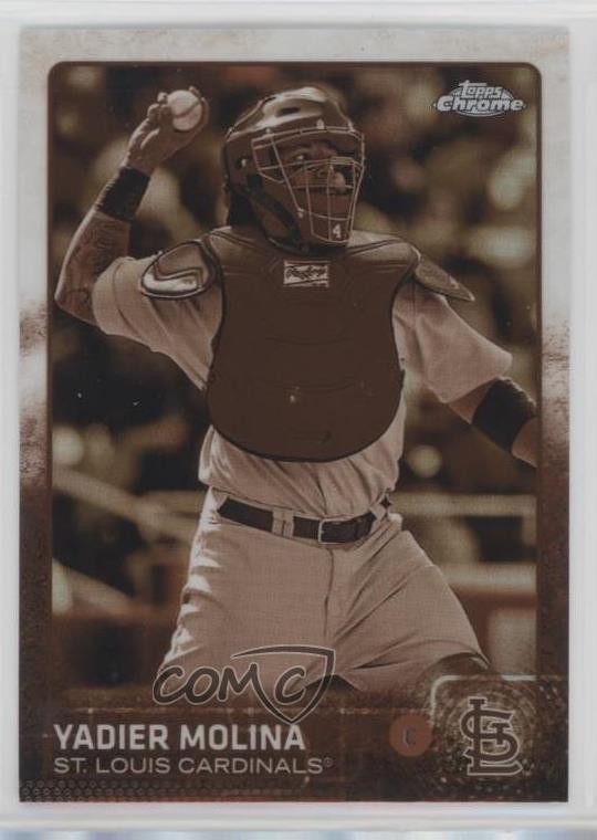 2015 Topps Chrome Sepia Refractor Yadier Molina #25 0t2