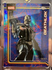 2026 Topps Chrome Marvel Comics #109 DEATHLOK Spider-Web Red/Blue Refractor /62