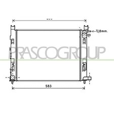 Radiatore Raffreddamento Motore Prasco DA226R002 AQ PER RENAULT DACIA