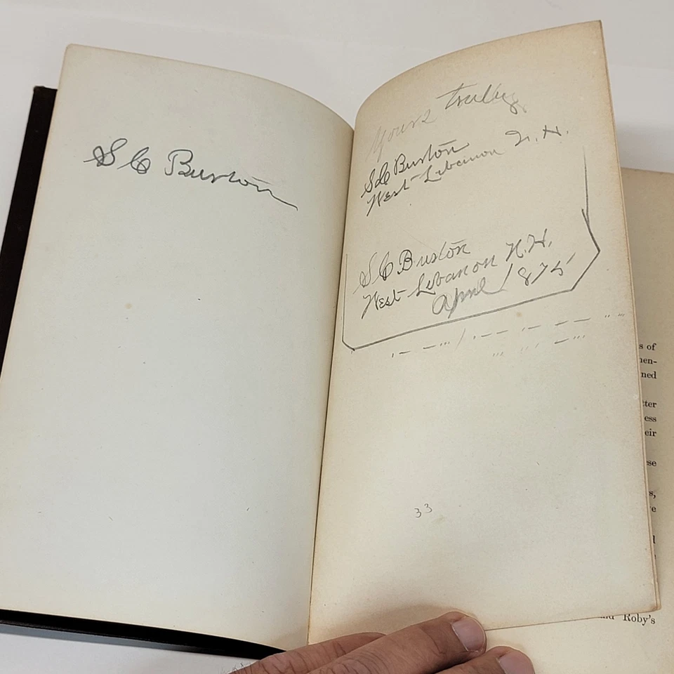 1873 Tables of Latin Suffixes list of prefixes Amos Currier Antique HC Book Foto 3 de 4