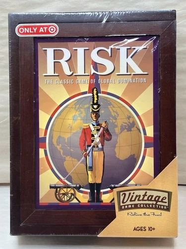 RISK Parker Brothers VTG Game Collection~Wooden Box~Factory Sealed~2009 *Read*