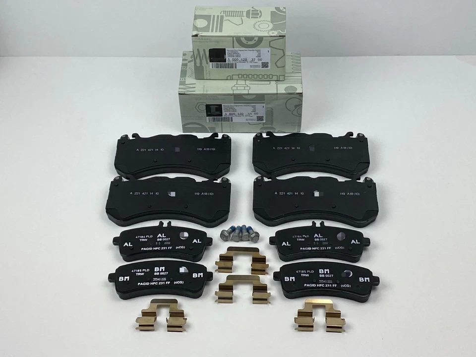 OEM FOR Mercedes Benz C63 SL63 SL65 AMG Front & Rear Brake Pads - Image 3 of 4