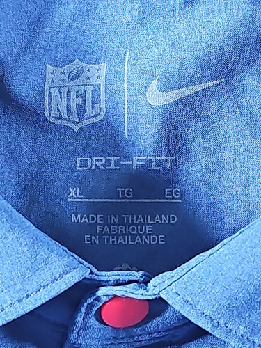NFL New York Giants Men's Nike Dri-Fit Shirt On Field Casual Blue Sz XL - Picture 10 of 15