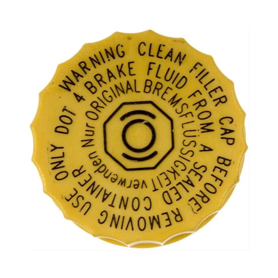 For Audi V8 Quattro 1990-1994 Master Cylinder Reservoir Cap Plastic Gloss Yellow Foto 2 de 4
