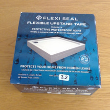 Flexi Seal, Flexible Upstand Tape for Waterproof Joint for Shower Tray or Bath