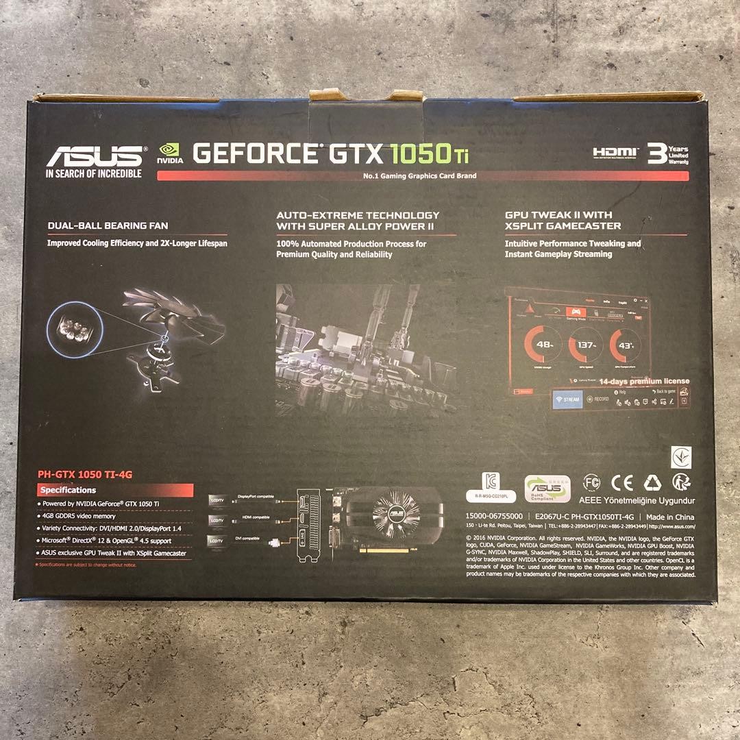 ASUS Geforce GTX 1050 Ti 4GB Gaming Card | eBay