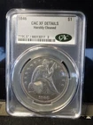 1846 Seated Liberty Dollar CAC XF Details Cleaned