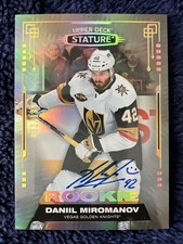 21-22 Upper Deck Stature Daniil Miromanov ROOKIE AUTO #032/199 Vegas Knights