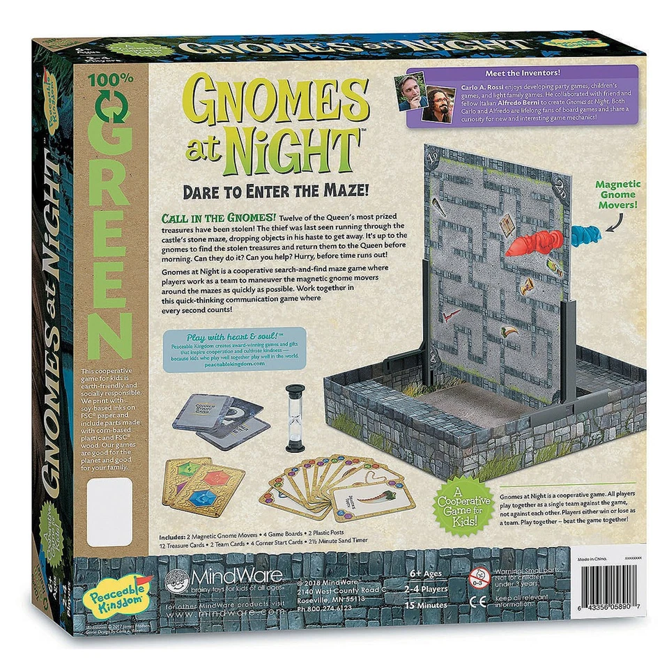 Gnomes At Night - Children's Co-operative Board Game - Peaceable Kingdom - Image 2 of 4