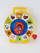 Fisher Price Farm Animal Sound Kid Toy Pull String Talking Learning Farmer Says