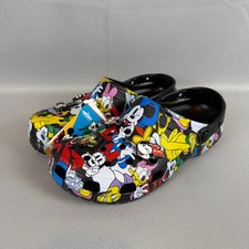 Crocs Mickey  Friends Classic Clogs Mens 9 Black W11 Disney 211482-90H New NWT