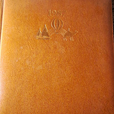 Ogilvy & Mather 1987 Leather Daily Pocket Diary Planner Calendar Book