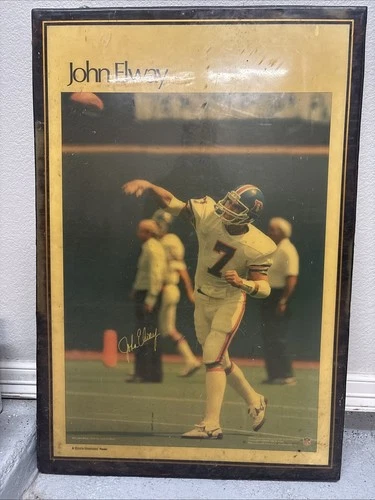 John Elway Framed Signed Poster
