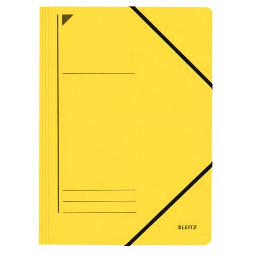 Leitz Corner tensioner, A4, Filling Height 300 Sheets, Primary Cardboard, Yellow
