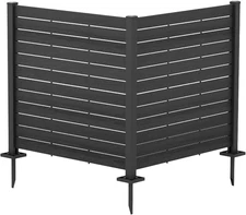 Kozyard 50" W X 48" H Outdoor Privacy Screens Aluminum Post, Air Conditioner Fen