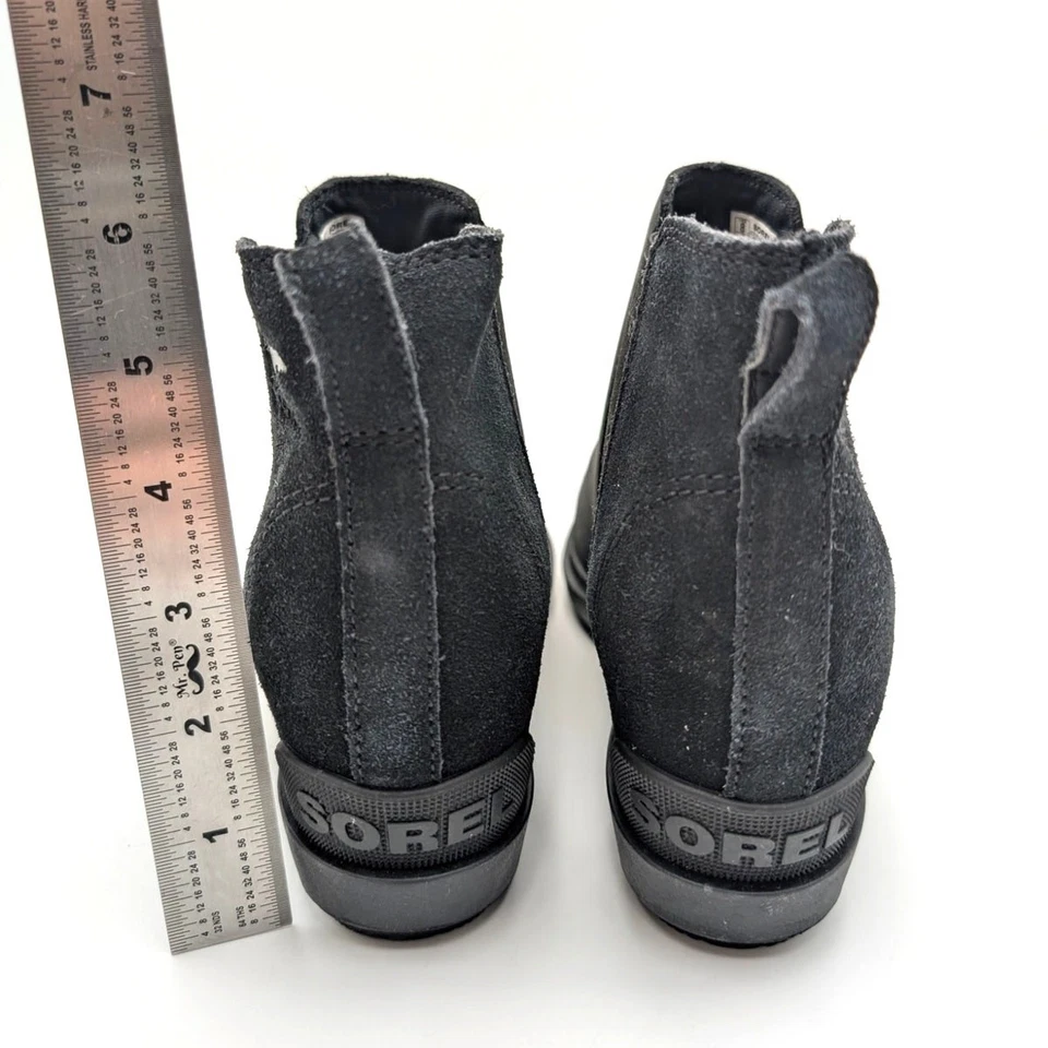 Sorel Evie II Botín Chelsea Impermeable Para Mujer Negro/Sal Marina Talla US8 EU39 Foto 4 de 4