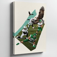 Wall Art Create A Vibrant Collage Featuring A Dynamic Assortment Of Football