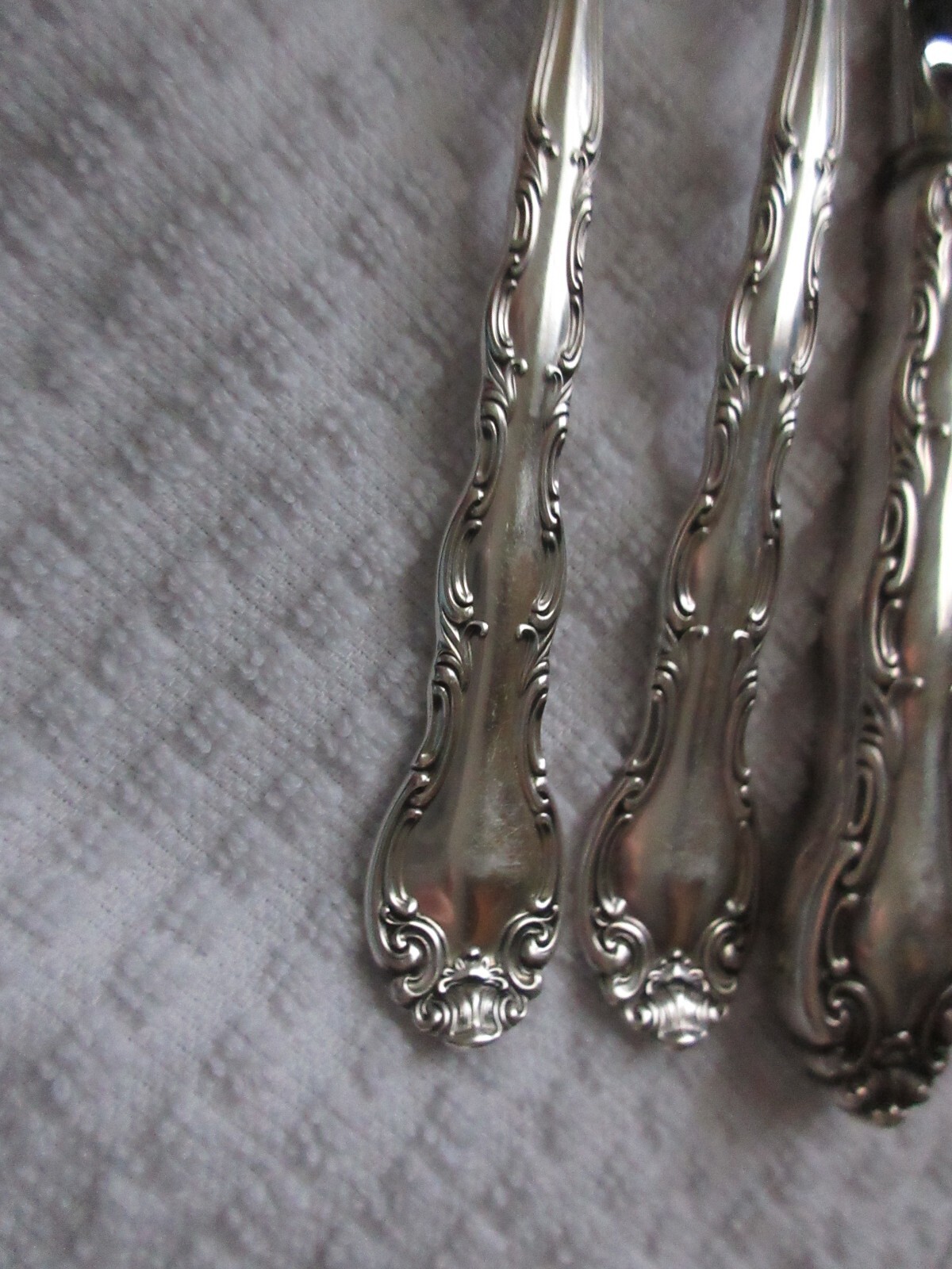 ALVIN STERLING SILVER FRENCH SCROLL PATTERN ICE TEA SPOONS6 AVAIL. eBay
