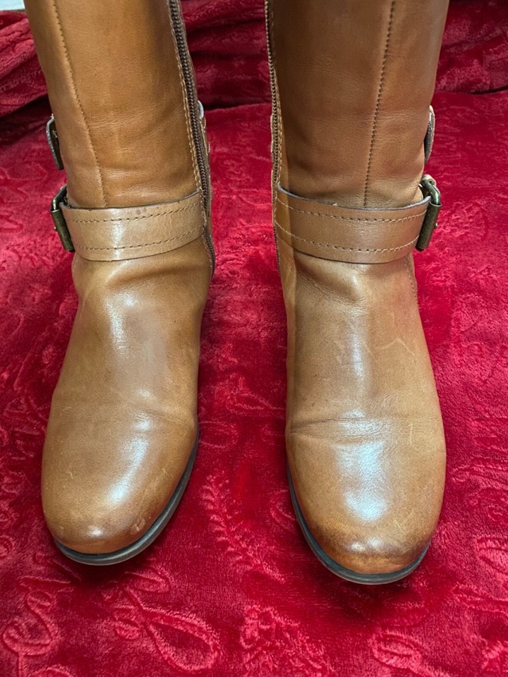 Nine West Vintage America Collection Vashiza Tall Leather Riding Boots Size 7 eBay