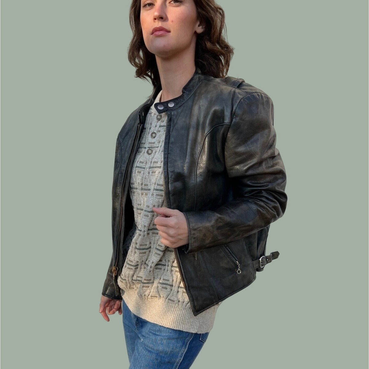 ジャケット・アウター 80s unknown lether jacket talon 80s unknown lether jacket talon