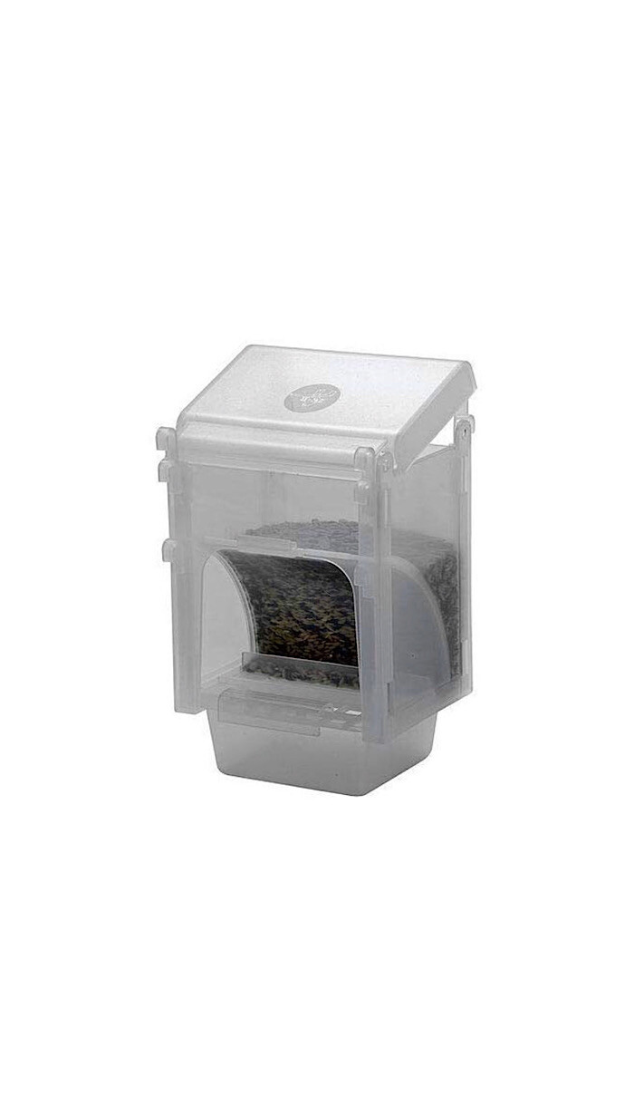 Bird Cage Seed Hopper Feeder / Feeders For Finches Canary cages In