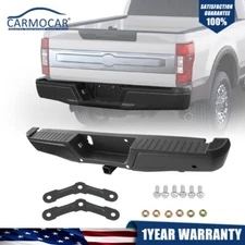 Rear Bumper Complete Assembly With Max Tow For Ford F-150 2015-2020 Black