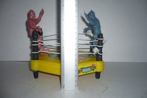Mexican Lucha libre Toy - Wrestler Package Of 2 Figures And Ring Made In Mexico - Picture 9 of 11
