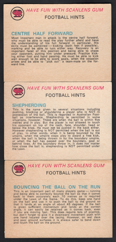 1977 AFL VFL SCANLENS RARE QUALITY CARDS - 11 CARD TEAM SET (CARLTON) EXCELLENT - Picture 4 of 4