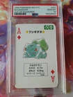 1996 Pokemon Bulbasaur Ace of Diamond Red Charizard Playing Card PSA 10 Gem Mint