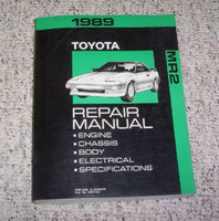 1989 Toyota Mr2 MR 2 Service Reparatur Werkstatt Handbuch NEU