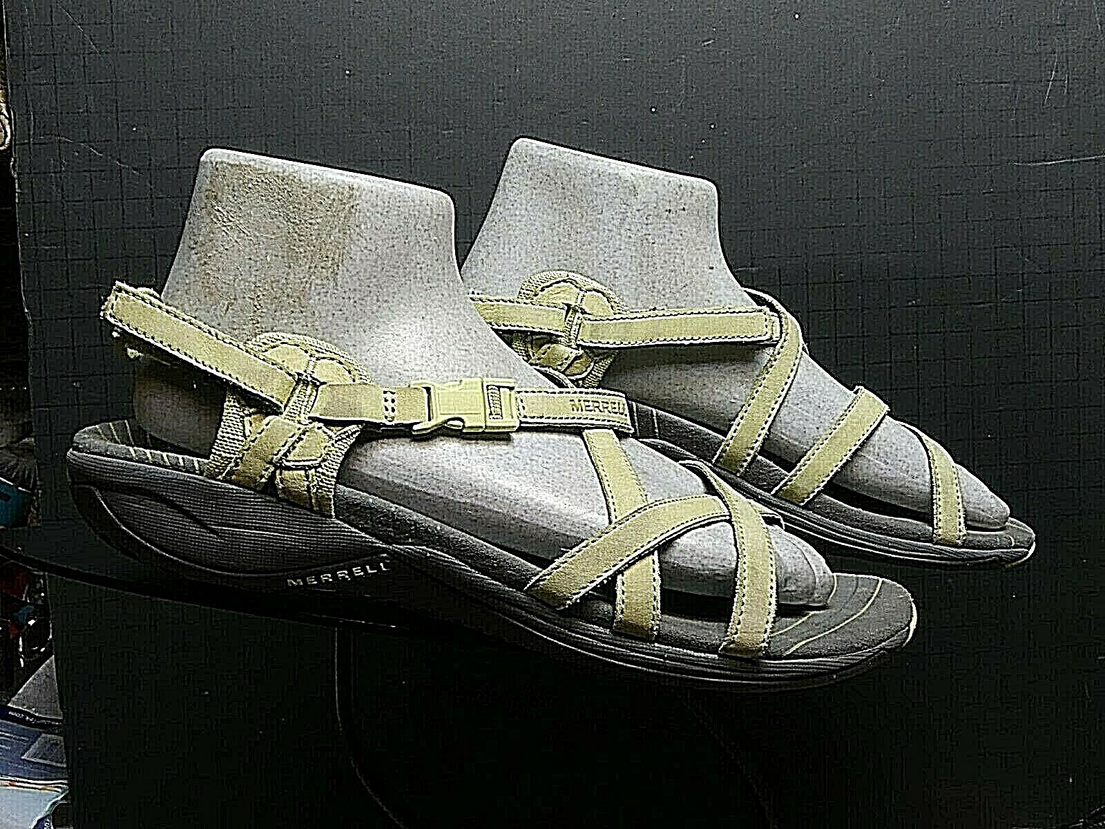 Sandalo donna Merrell "Aster Citrus" in pelle con cinturino e cinturino tg. 40 9 come nuovo!