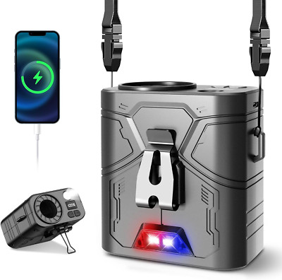 20000mAh Portable Waist Fan, Clip-On Wearable Belt Fan with 5-Speed 20000RPM Mot