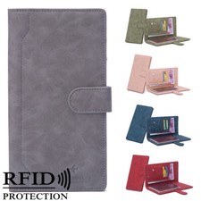 Men Women RFID Blocking Passport Holder ID Card Holder Travel Organizer Wallet