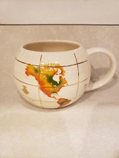 Vintage World Globe Coffee Mug Cup 1993 FTD