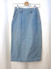 Calvin Klein High Waist Pencil Denim Skirt Women's Bottom Size 4 Small 25" Waist