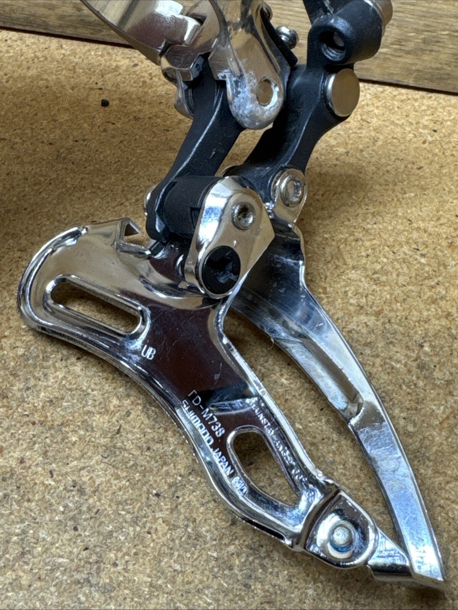 Vintage Shimano Deore XT FD-M738 8 Speed Triple Front Derailleur